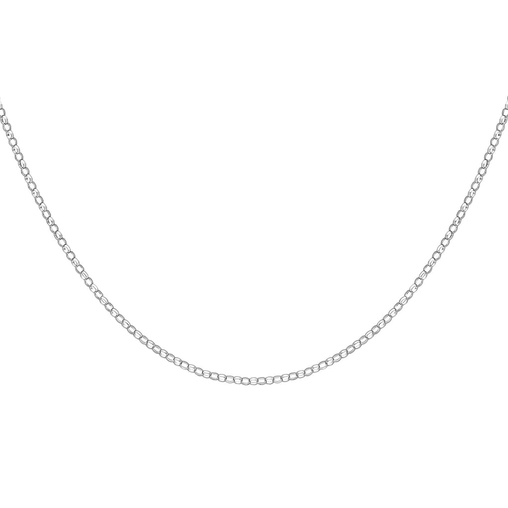 9K White Gold Chain (Size - 22)