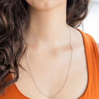 9K White Gold  Chain (Size - 22),  Gold Wt. 3.5 Gms
