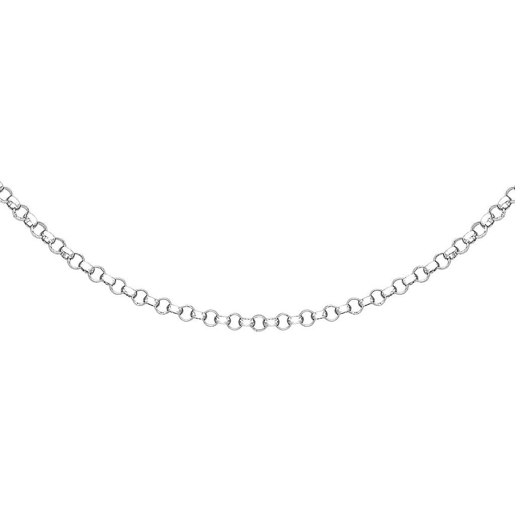 9K White Gold  Chain (Size - 22),  Gold Wt. 3.5 Gms