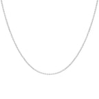 9K White Gold  Chain (Size - 24),  Gold Wt. 3.7 Gms