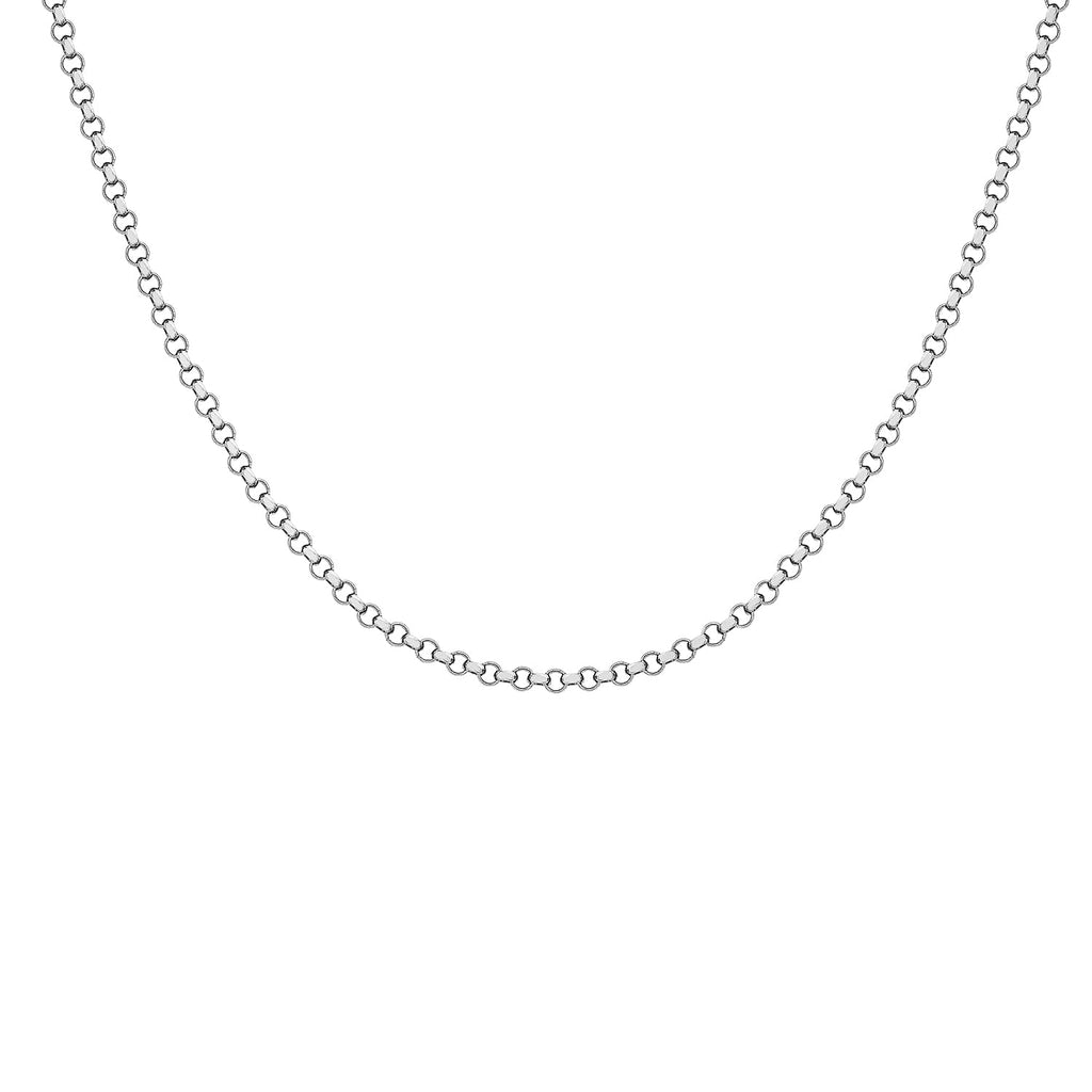 9K White Gold  Chain (Size - 24),  Gold Wt. 5.7 Gms