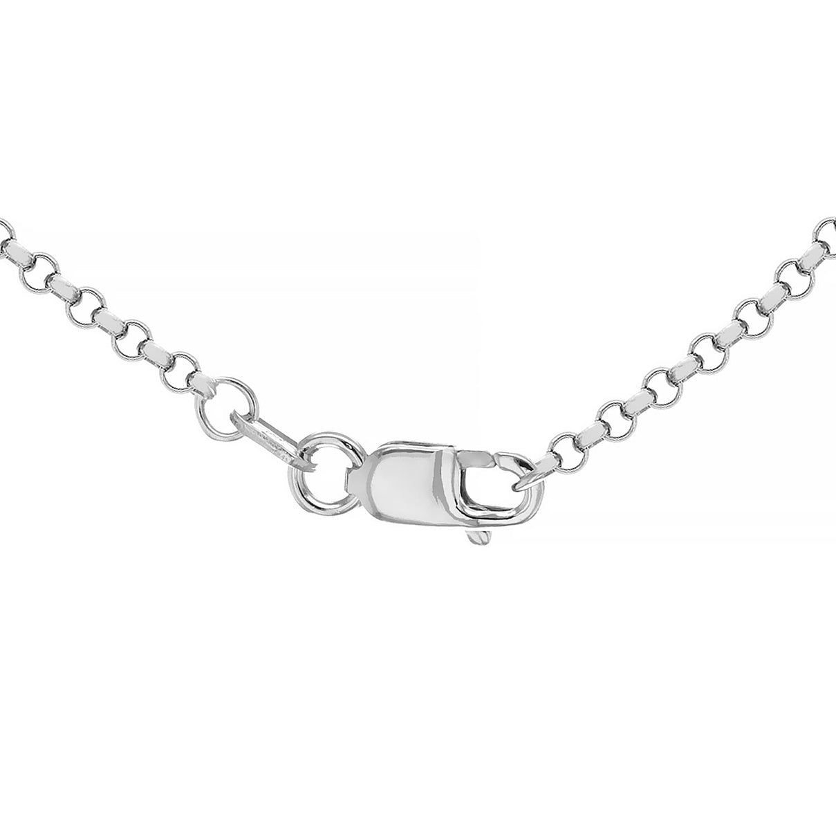Round Belcher Chain 24 Inch in 9K White Gold 5.7g 7591649 7