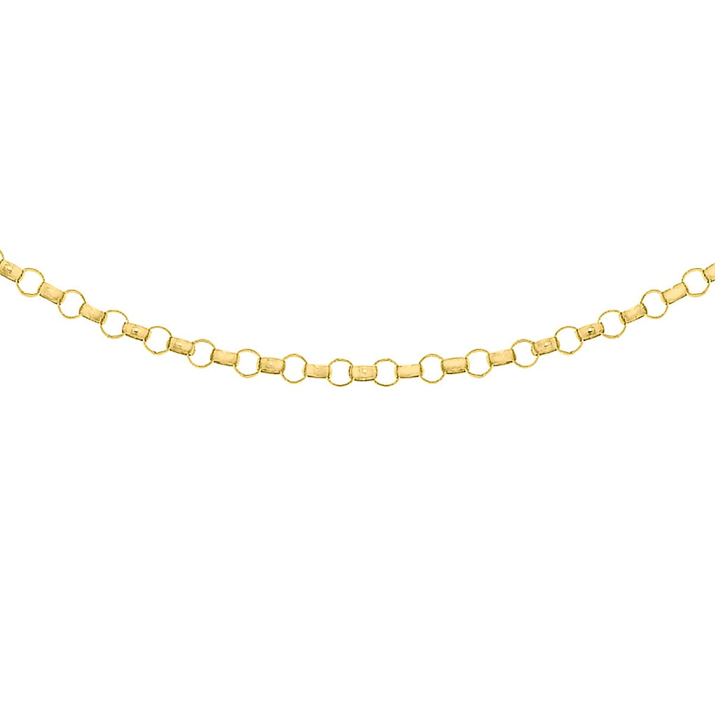 9K Yellow Gold  Chain (Size - 24),  Gold Wt. 1.3 Gms