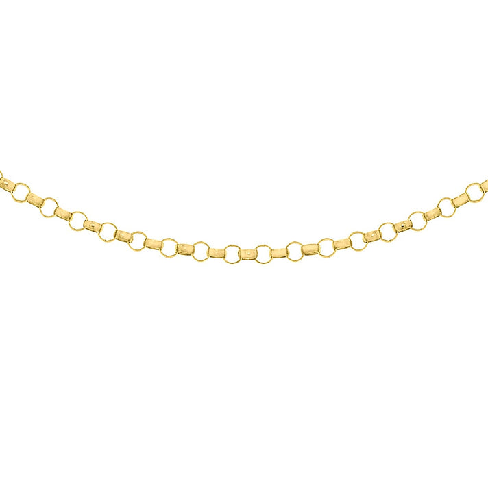 Round Belcher Chain 24 Inch in 9K Yellow Gold 7578939 1