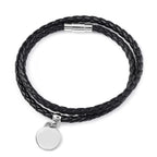 Bracelet (Size - 8) Pure White Stainless Steel