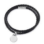 Bracelet (Size - 8) Pure White Stainless Steel