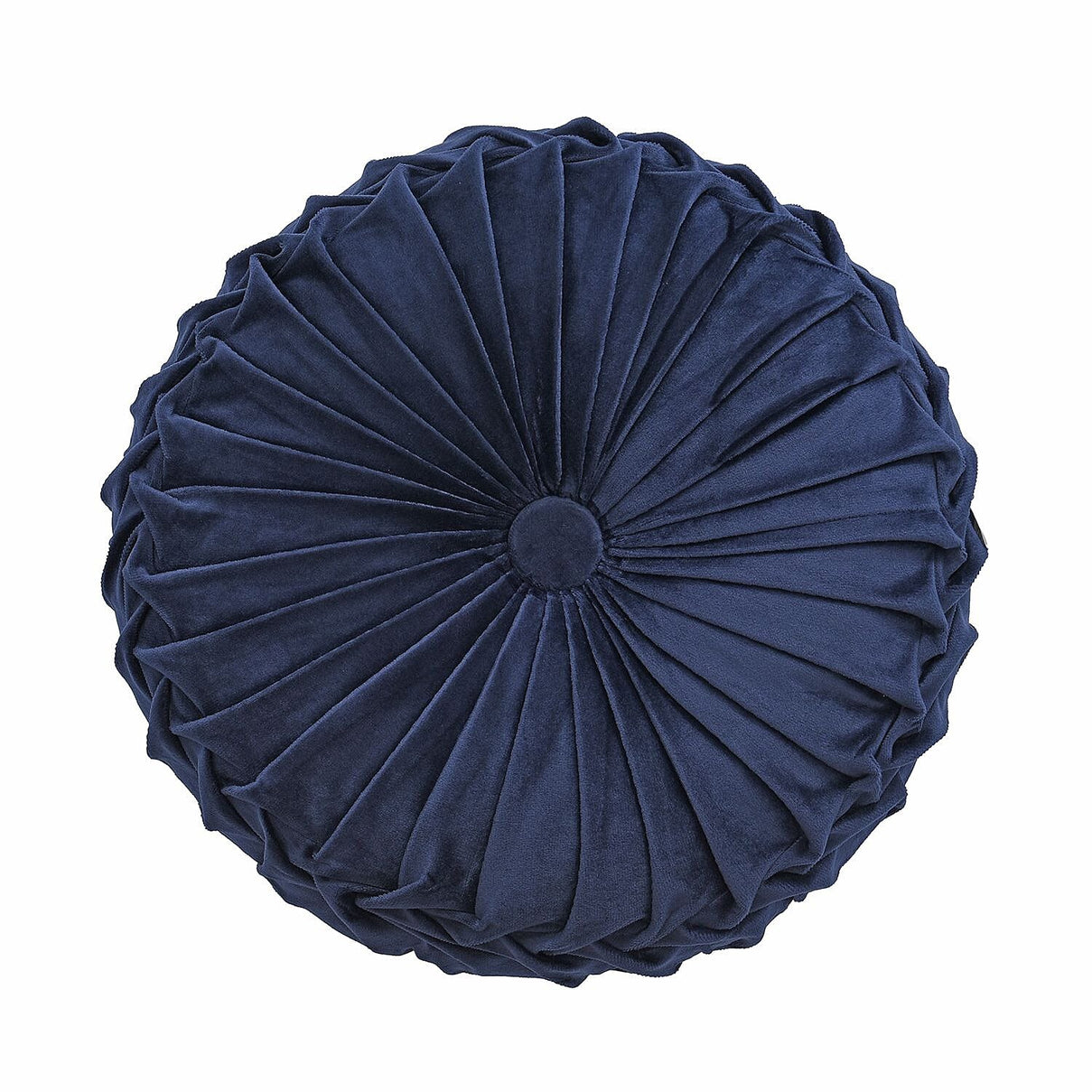 Luxury Range Round Velvet Cushion (Size 35x35x10 Cm) - Navy 8882038 0