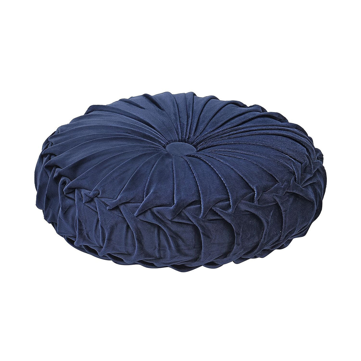 Luxury Range Round Velvet Cushion (Size 35x35x10 Cm) - Navy 8882038 3