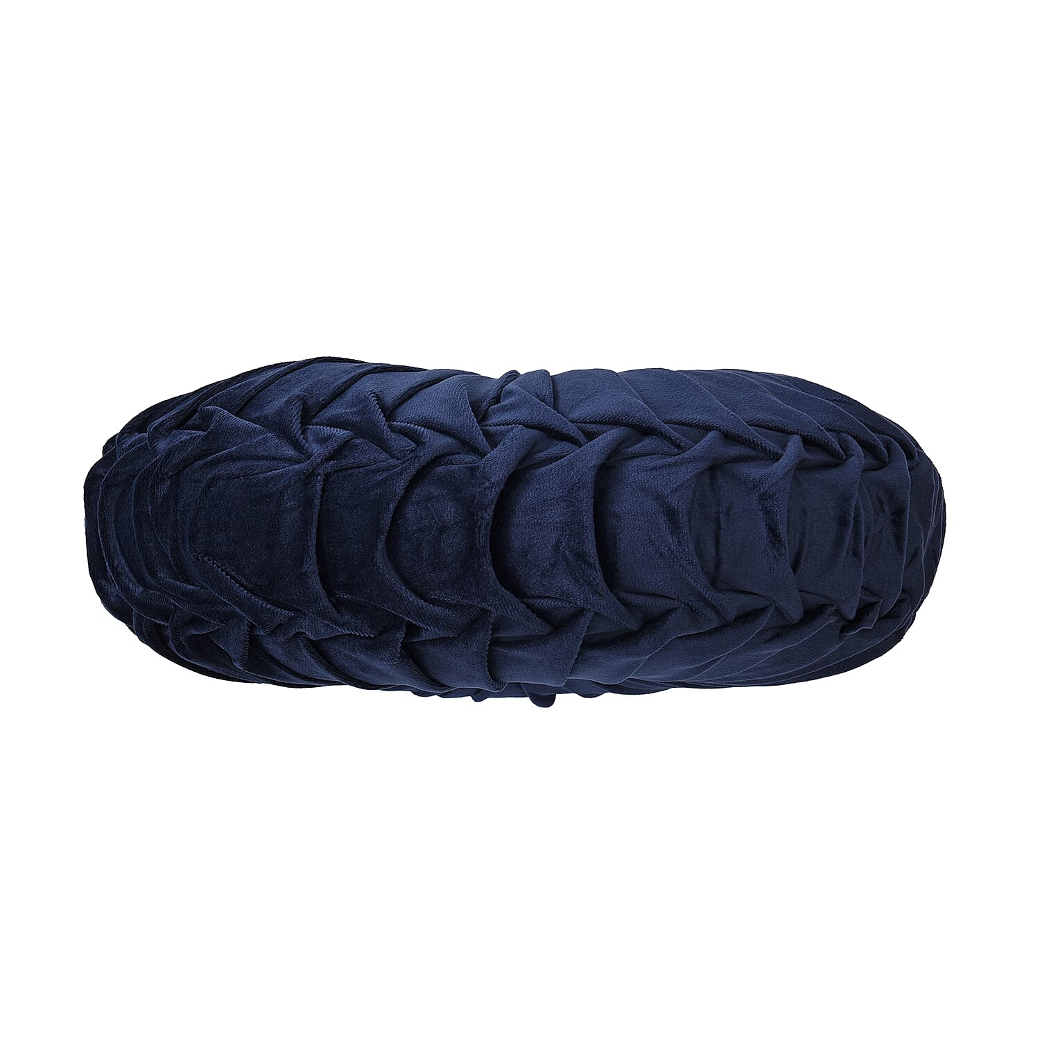 Luxury Range Round Velvet Cushion (Size 35x35x10 Cm) - Navy 8882038 6