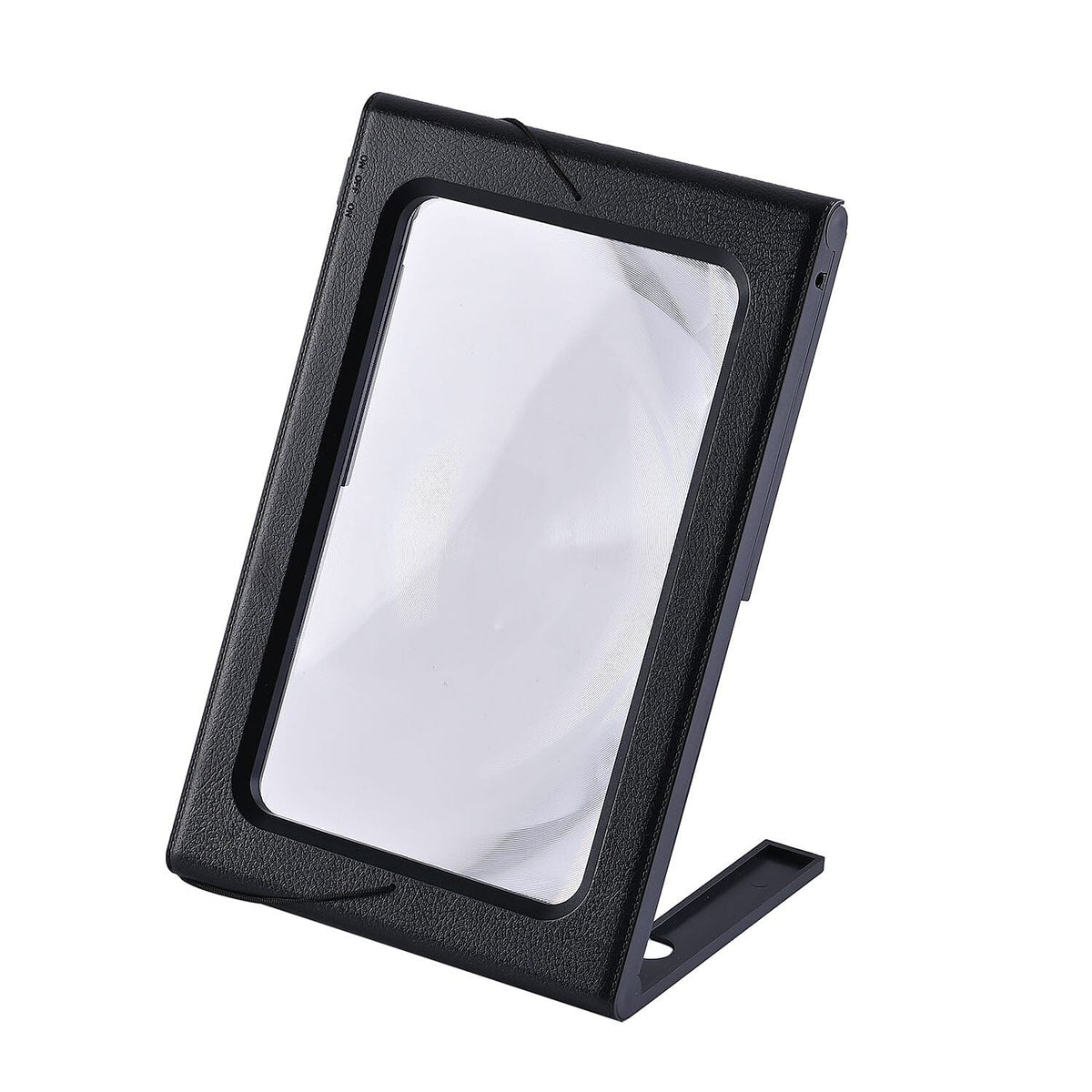 Hands Free 2.5X Magnifying Glass with 6 LEDs Battery or USB operated (2xAAA batteries, Not Incl.) - Black 7580023 3