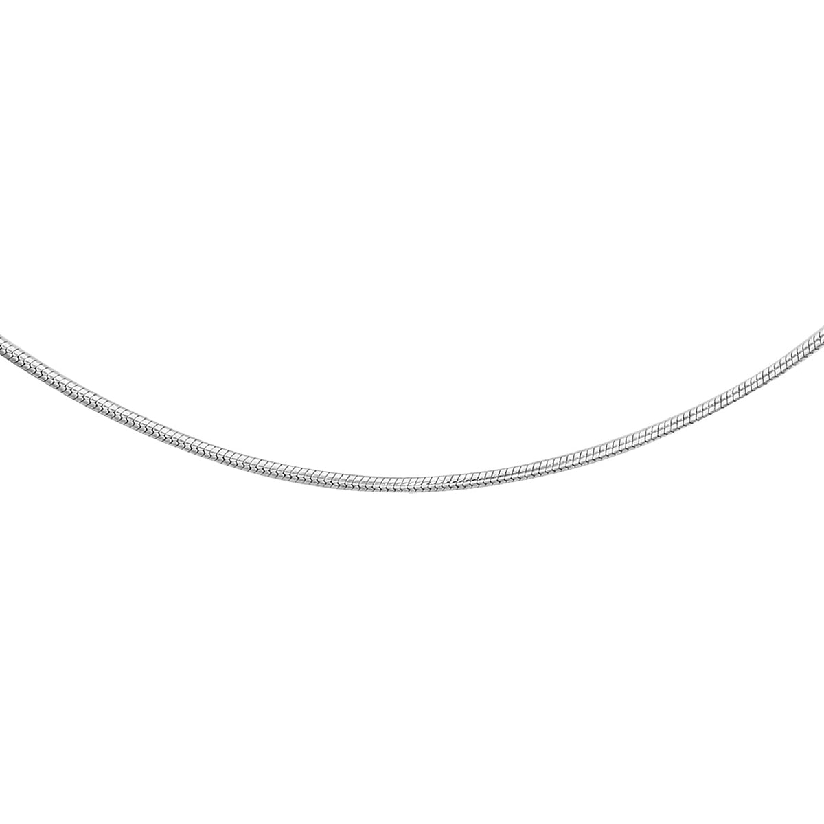 Round Snake Chain 16 Inch in 14K White Gold 2.6g 7570402 0