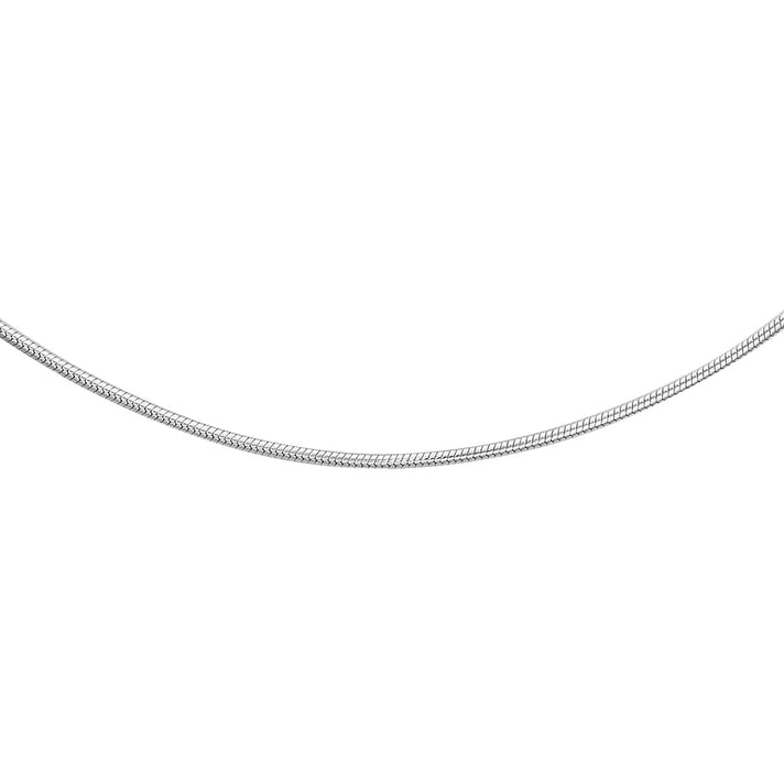 Round Snake Chain 16 Inch in 14K White Gold 2.6g 7570402 1