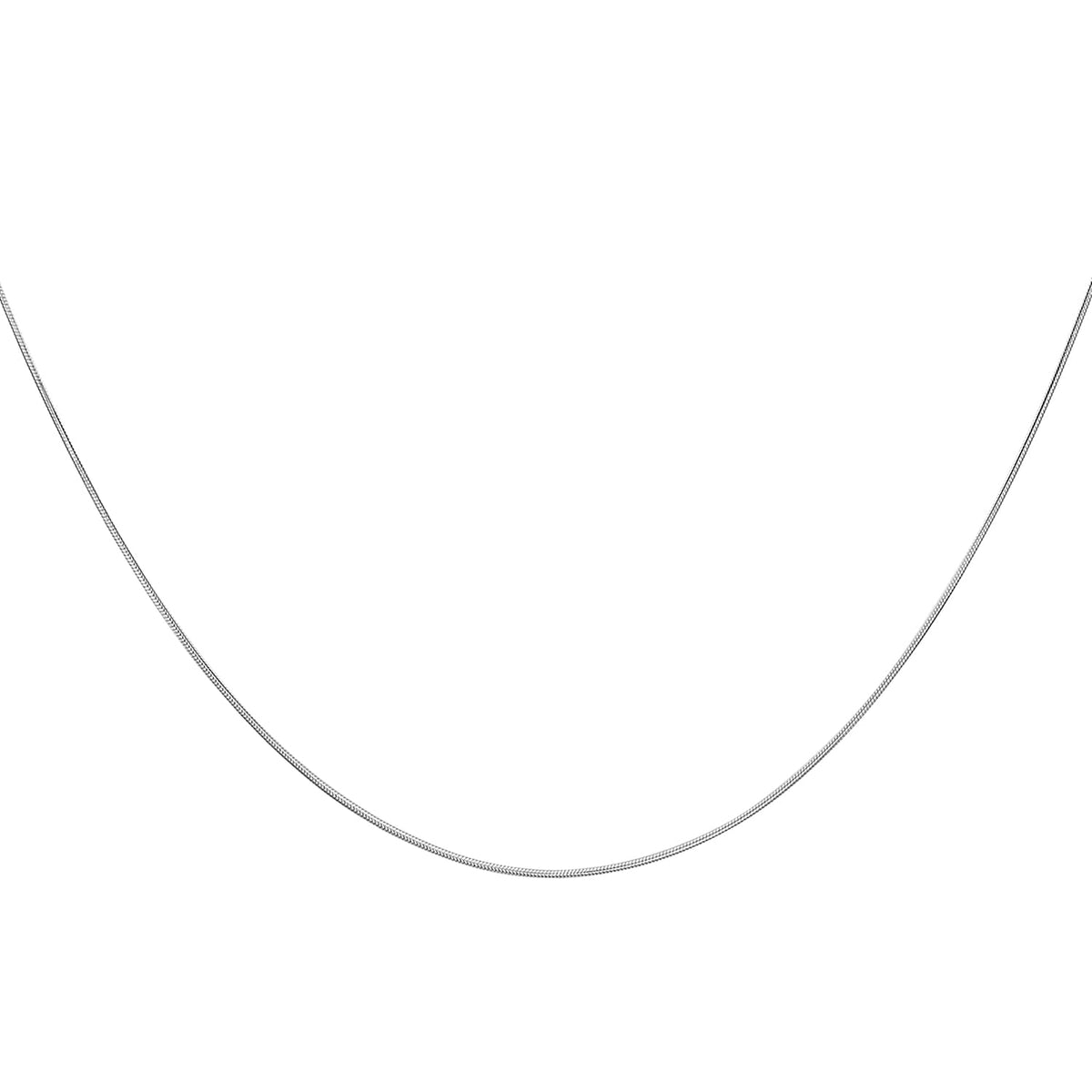 Round Snake Chain 16 Inch in 14K White Gold 2.6g 7570402 2
