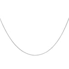 14K White Gold Round Snake Chain With Spring Ring Clasp (Size - 16)