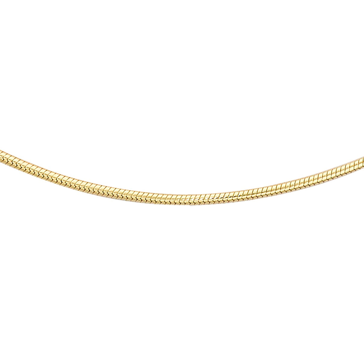 Round Snake Chain 16 Inch in 14K Yellow Gold 7576339 0