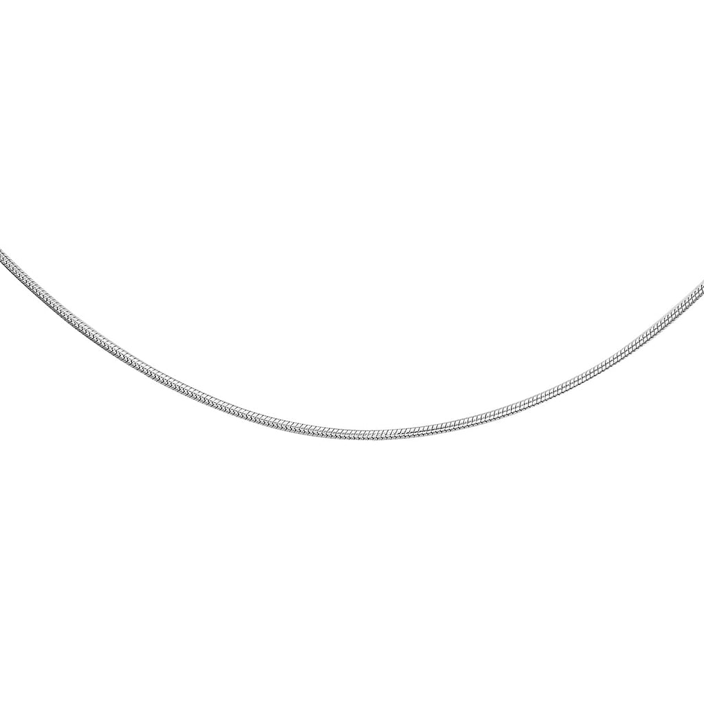 9K White Gold  Chain (Size - 16),  Gold Wt. 2.5 Gms