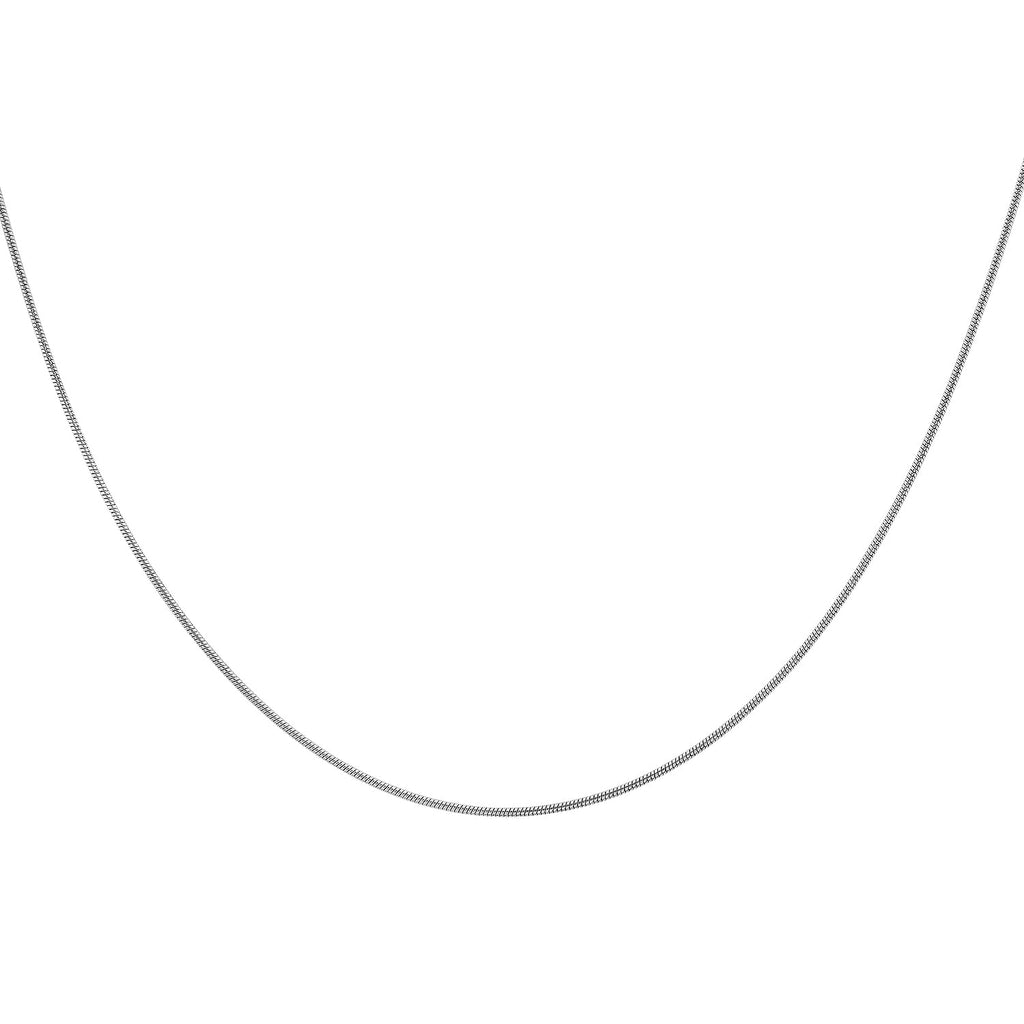 9K White Gold  Chain (Size - 16),  Gold Wt. 4.3 Gms