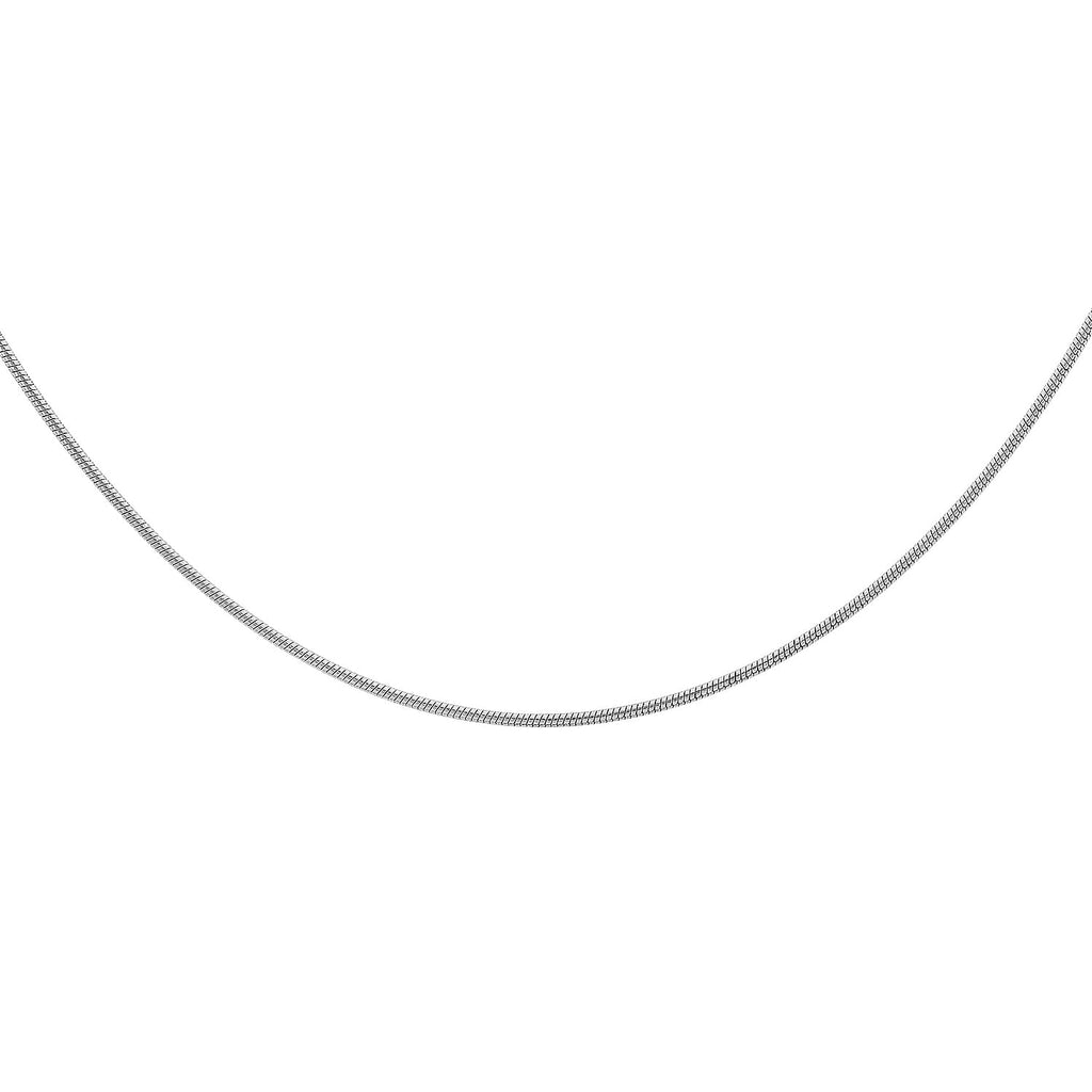 9K White Gold  Chain (Size - 16),  Gold Wt. 4.3 Gms