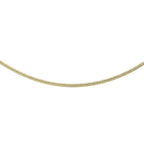 9K Yellow Gold Round Snake Chain With Spring Ring Clasp (Size - 16)