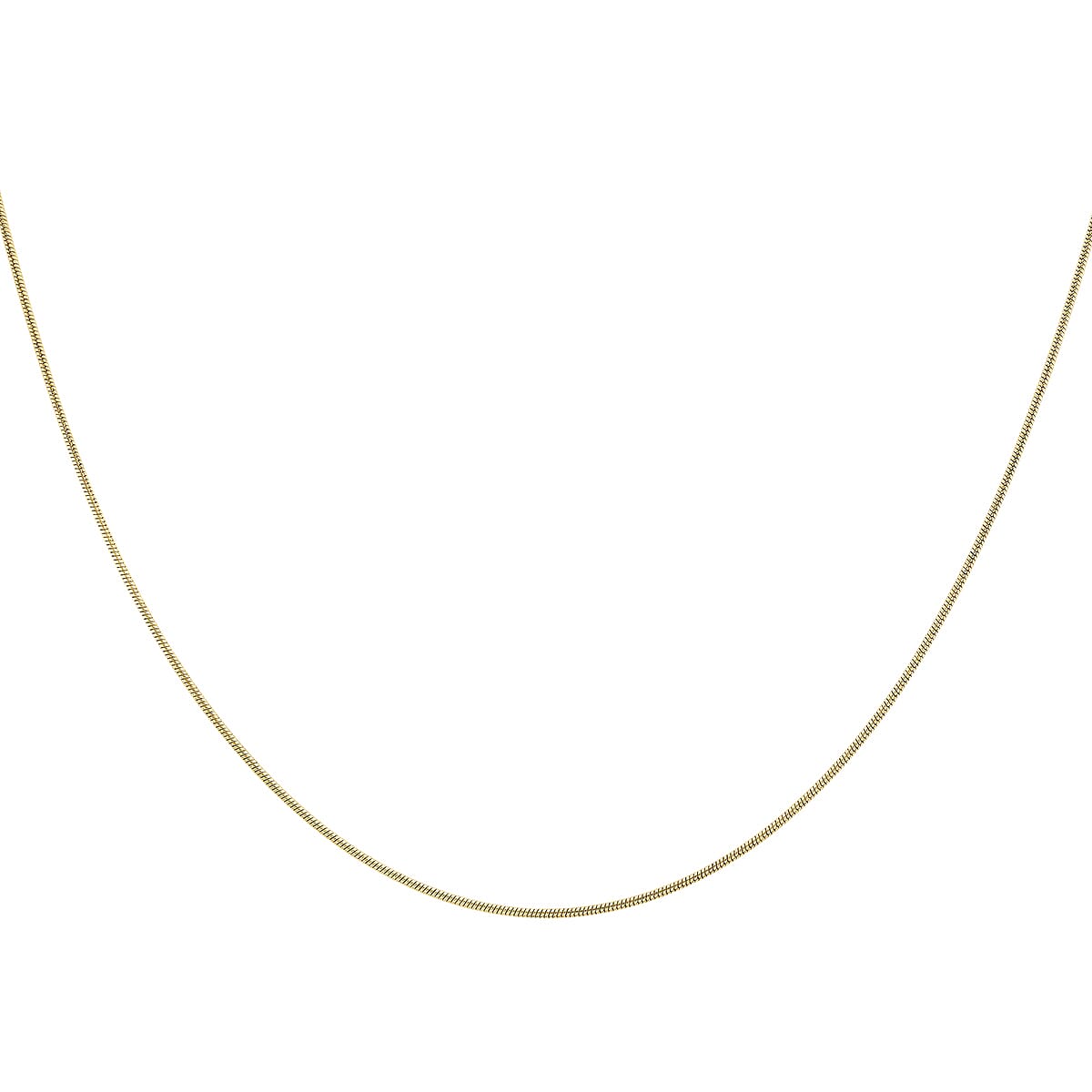Round Snake Chain 16 Inch in 9K Yellow Gold 7575407 1