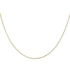 9K Yellow Gold Round Snake Chain With Spring Ring Clasp (Size - 16)