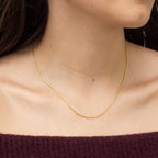 9K Yellow Gold Round Snake Chain With Spring Ring Clasp (Size - 16)