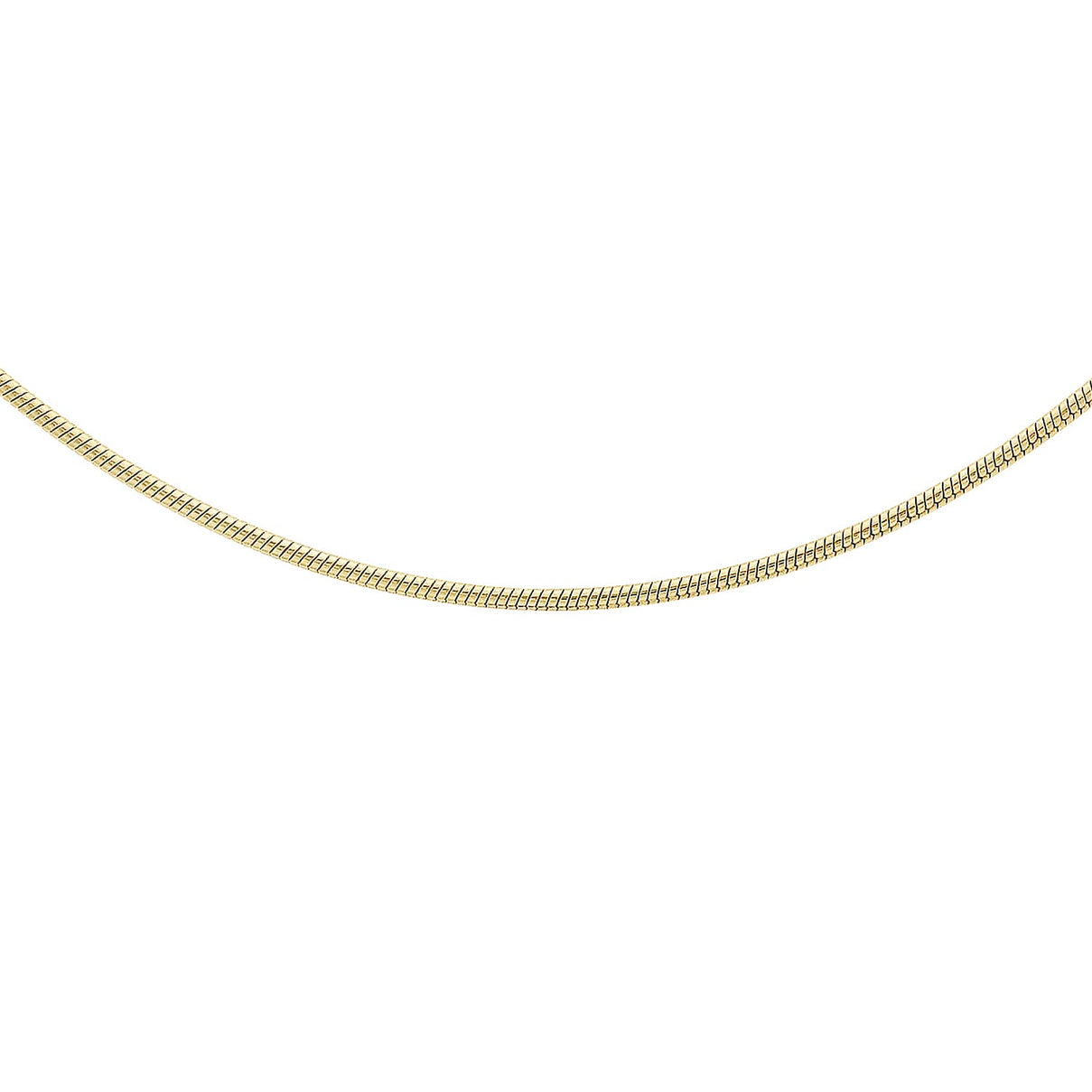 Round Snake Chain 16 Inch in 9K Yellow Gold 7575486 0
