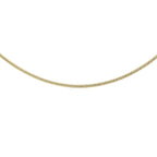 9K Yellow Gold Round Snake Chain With Spring Ring Clasp (Size - 16)