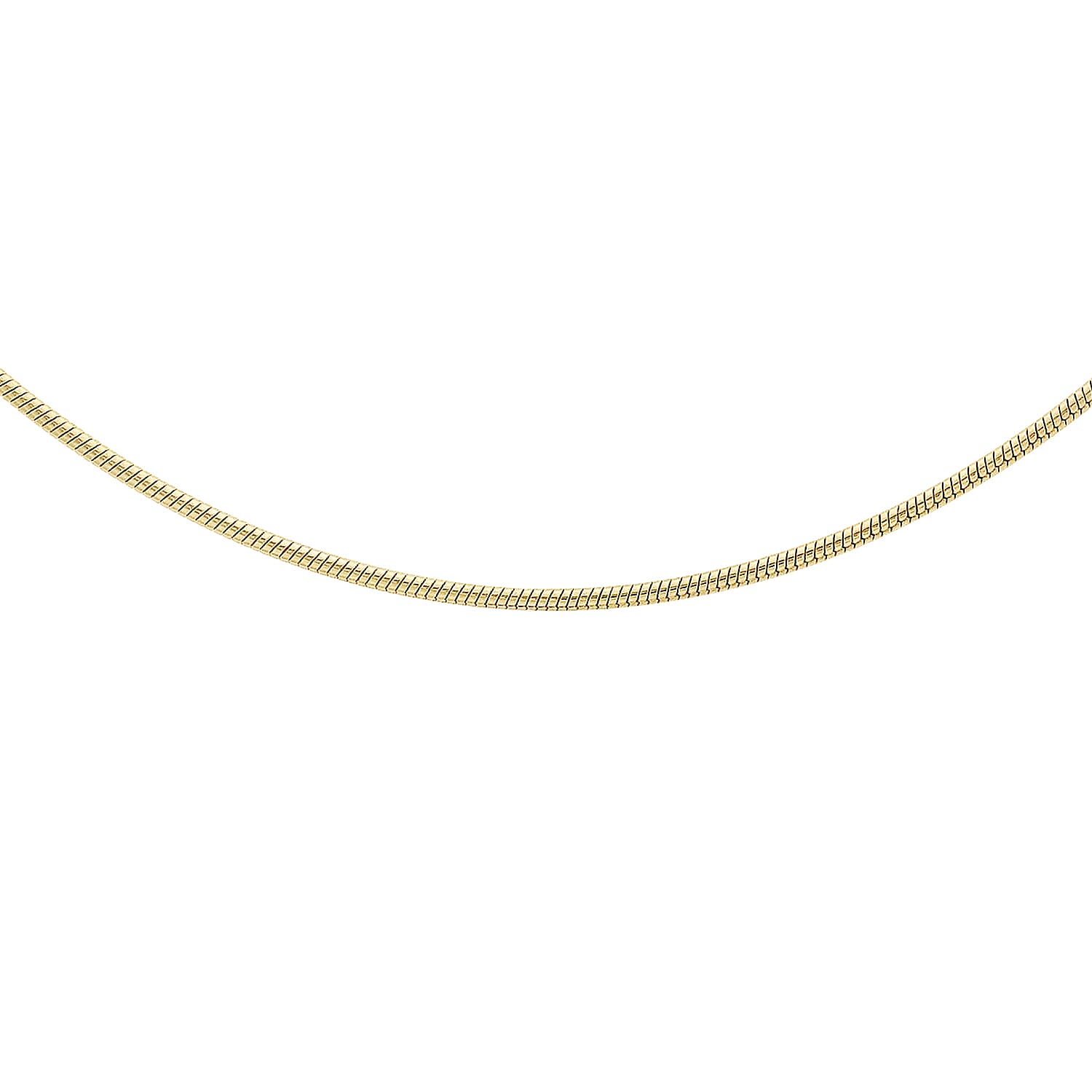 Round Snake Chain 16 Inch in 9K Yellow Gold 7575486 0