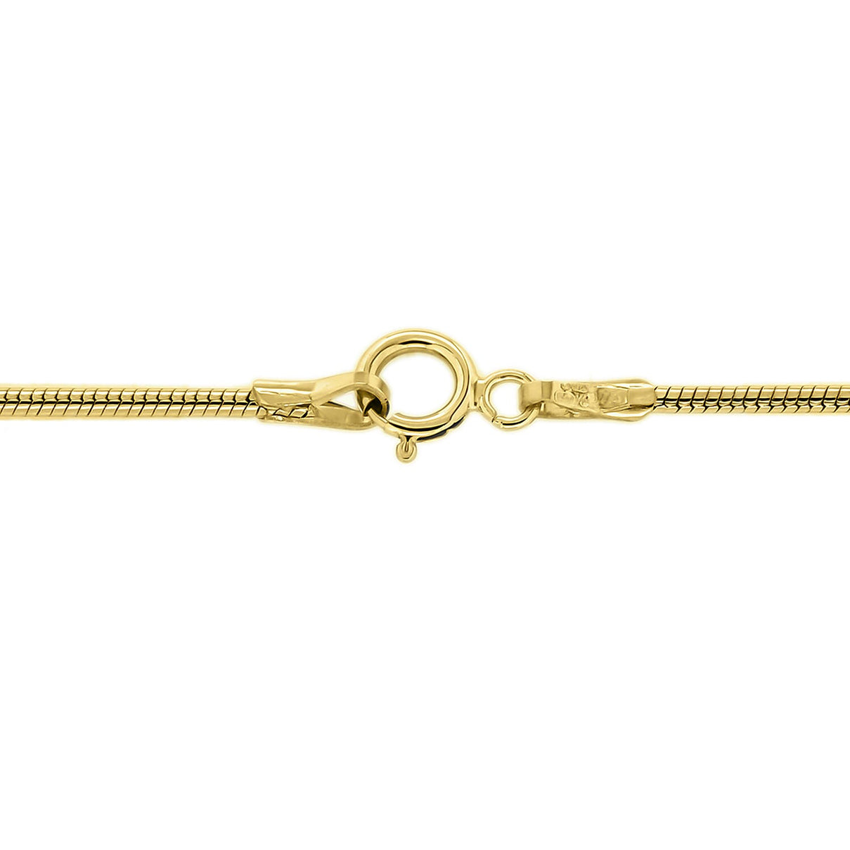 Round Snake Chain 16 Inch in 9K Yellow Gold 7575486 4