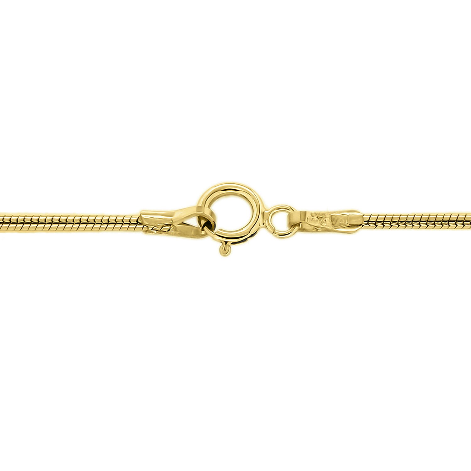 Round Snake Chain 16 Inch in 9K Yellow Gold 7575486 4