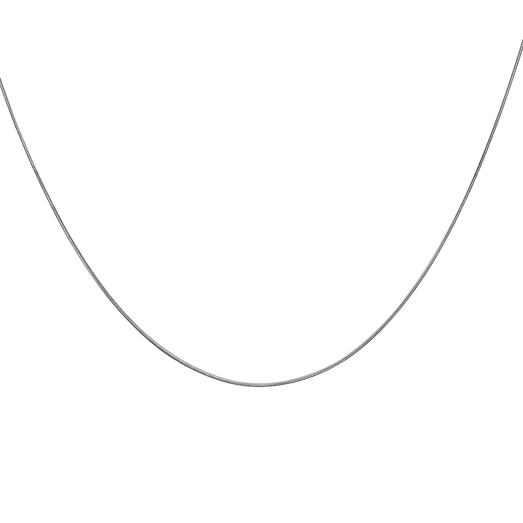 14K W Gold  Chain (Size - 18),  Gold Wt. 3 Gms