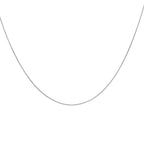 9K White Gold  Chain (Size - 18),  Gold Wt. 1.9 Gms