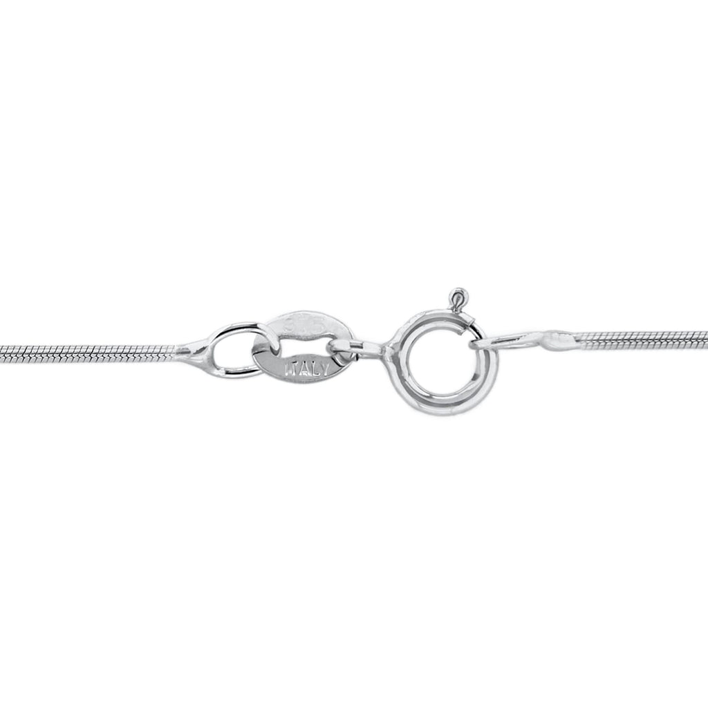 9K White Gold  Chain (Size - 18),  Gold Wt. 1.9 Gms