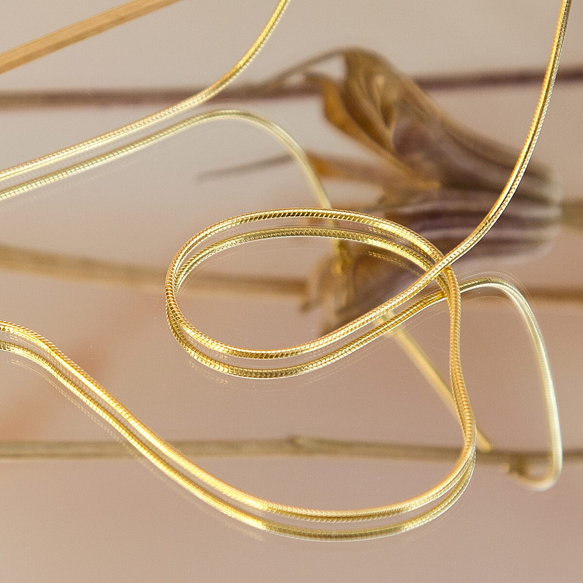 Round Snake Chain 18 Inch in 9K Yellow Gold 7575455 5