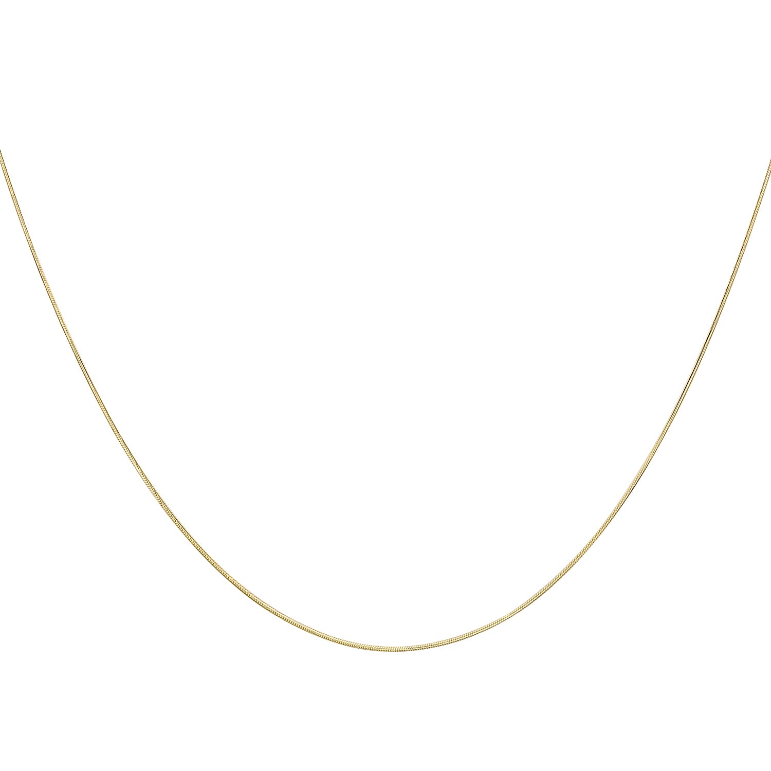 Round Snake Chain 20 Inch in 9K Yellow Gold 7575460 1