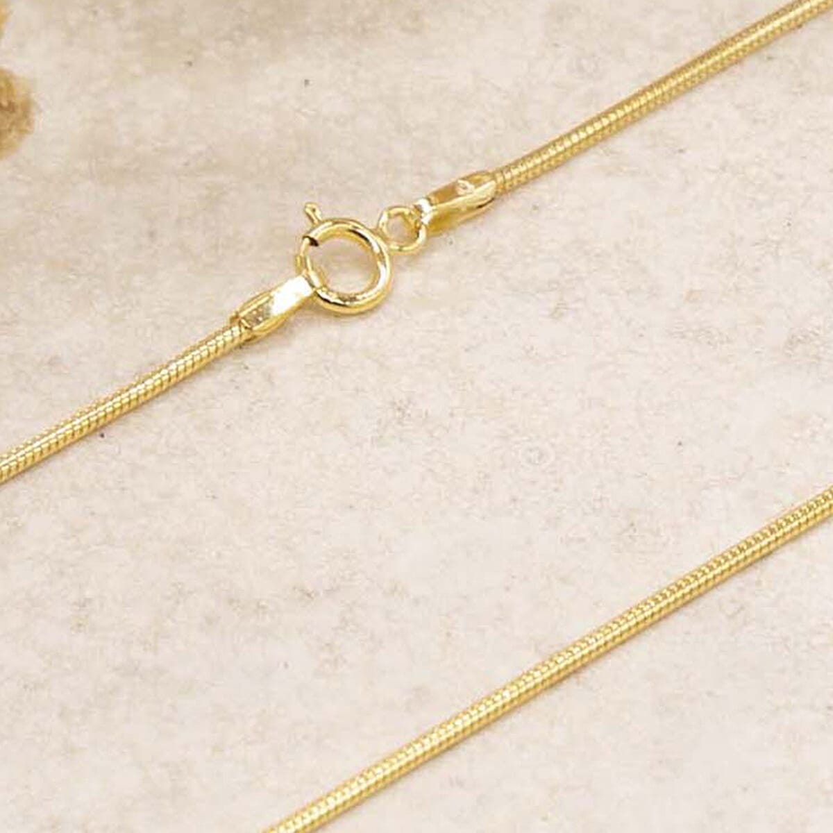 Round Snake Chain 20 Inch in 9K Yellow Gold 7575460 3