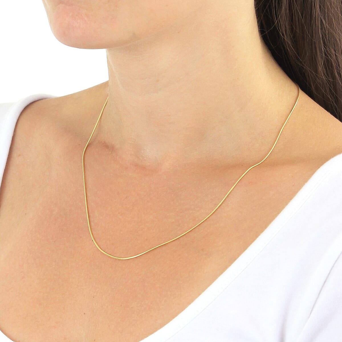 Round Snake Chain 20 Inch in 9K Yellow Gold 7575460 6