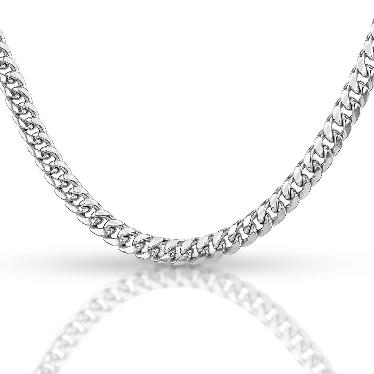 Rounded Cuban Chain 20 Inch in Sterling Silver 7567490 0
