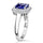 Tanzanite Halo Rings