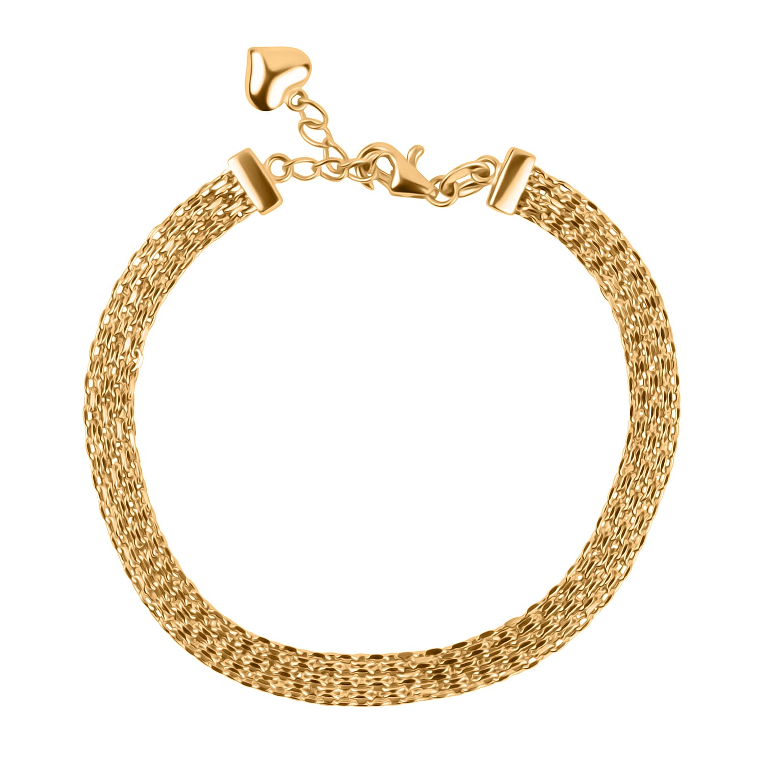 Royal Bali - 9K Yellow Gold Bismark Link Bracelet (Size 7-1 Inch Ext.) 3410518 0