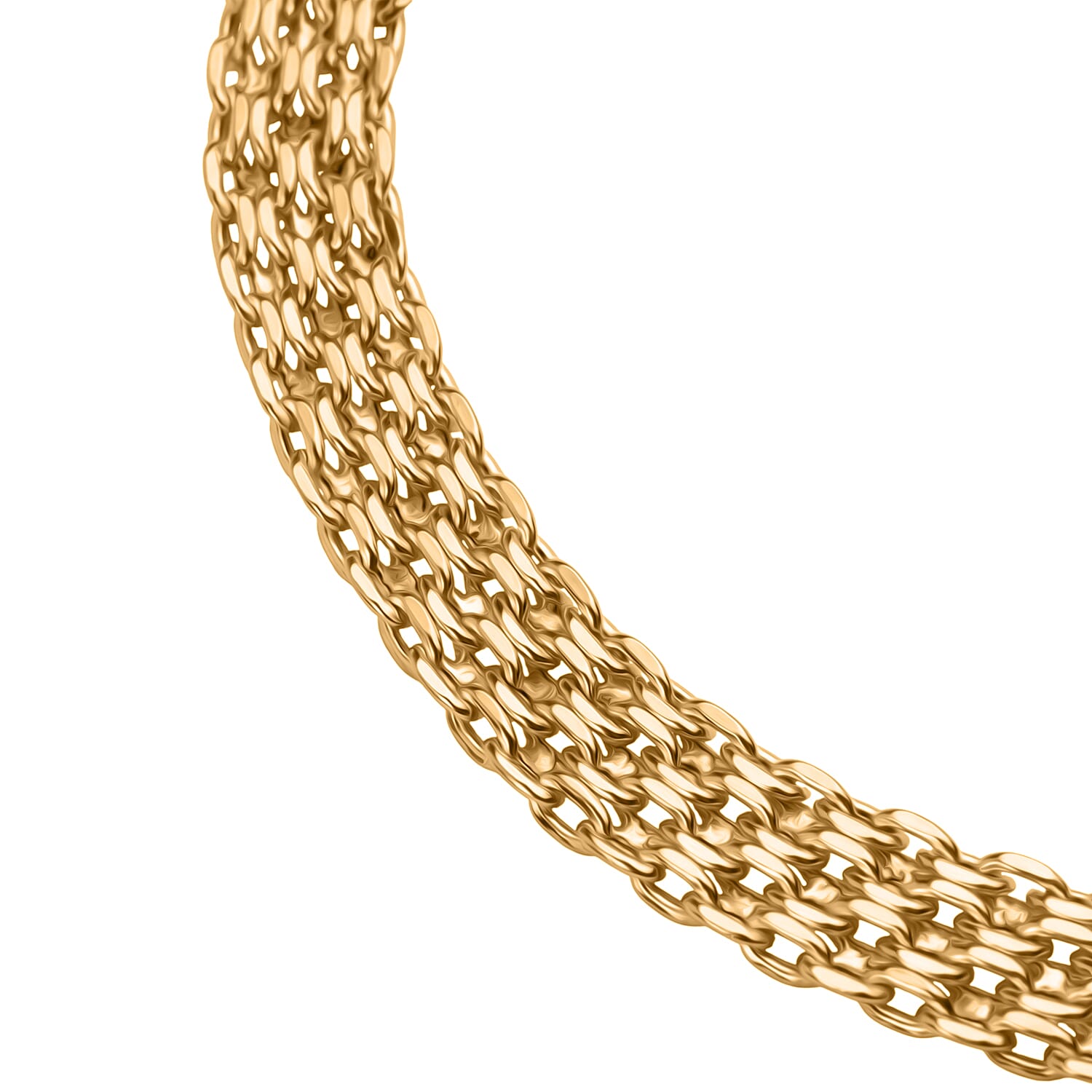 Royal Bali - 9K Yellow Gold Bismark Link Bracelet (Size 7-1 Inch Ext.) 3410518 3