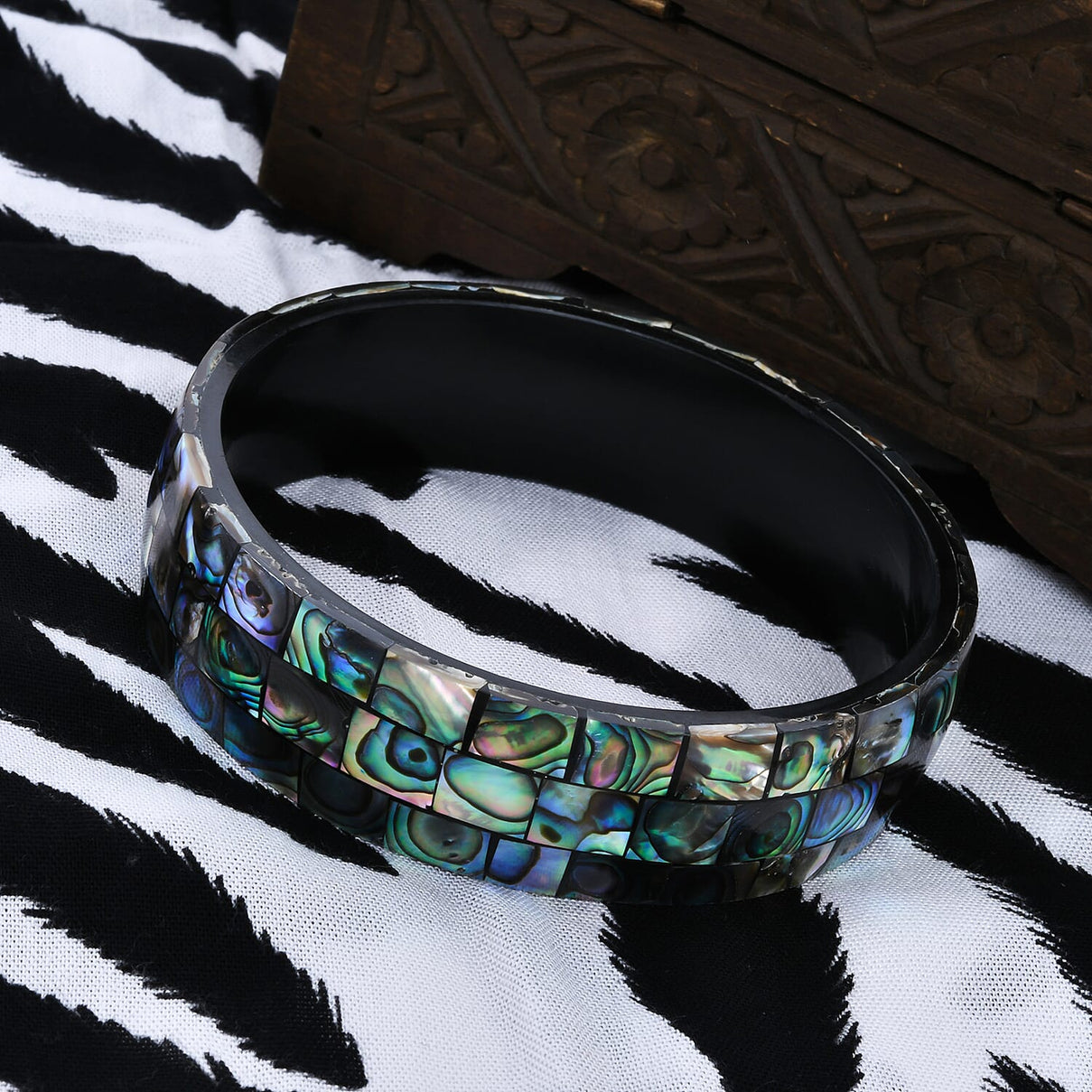 Royal Bali Collection- Abalone Shell Bangle Size  - 8.5 3698911 1