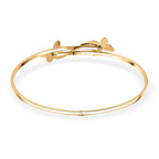 9K Yellow Gold Butterfly Bangle (Size 7.5) Gold Wt. 3.93 Gms