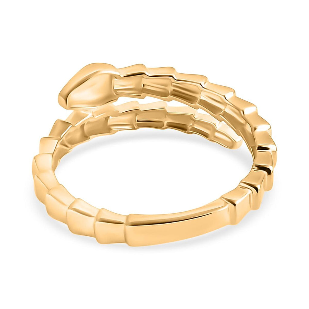 Designer Inspired One Time Deal - 9K Yellow Gold Serpent Ring, Gold 2.10 Gms.