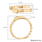 Designer Inspired One Time Deal - 9K Yellow Gold Serpent Ring, Gold 2.10 Gms.