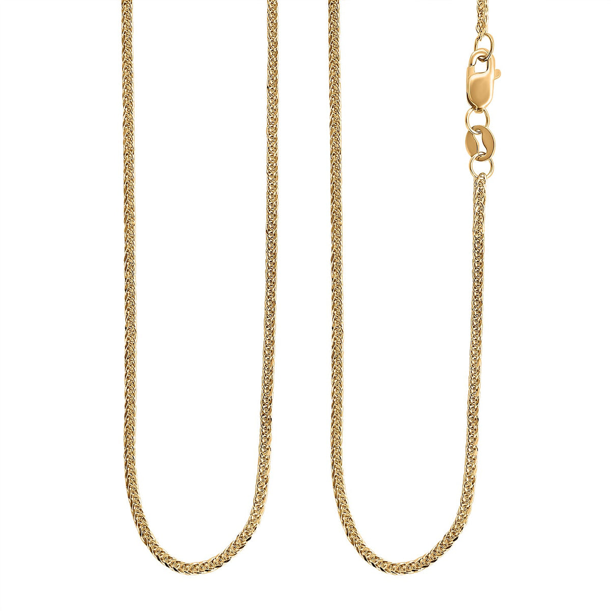 Royal Bali Collection - Spiga Necklace (Size - 20) in 9K Yellow Gold 7384795 3
