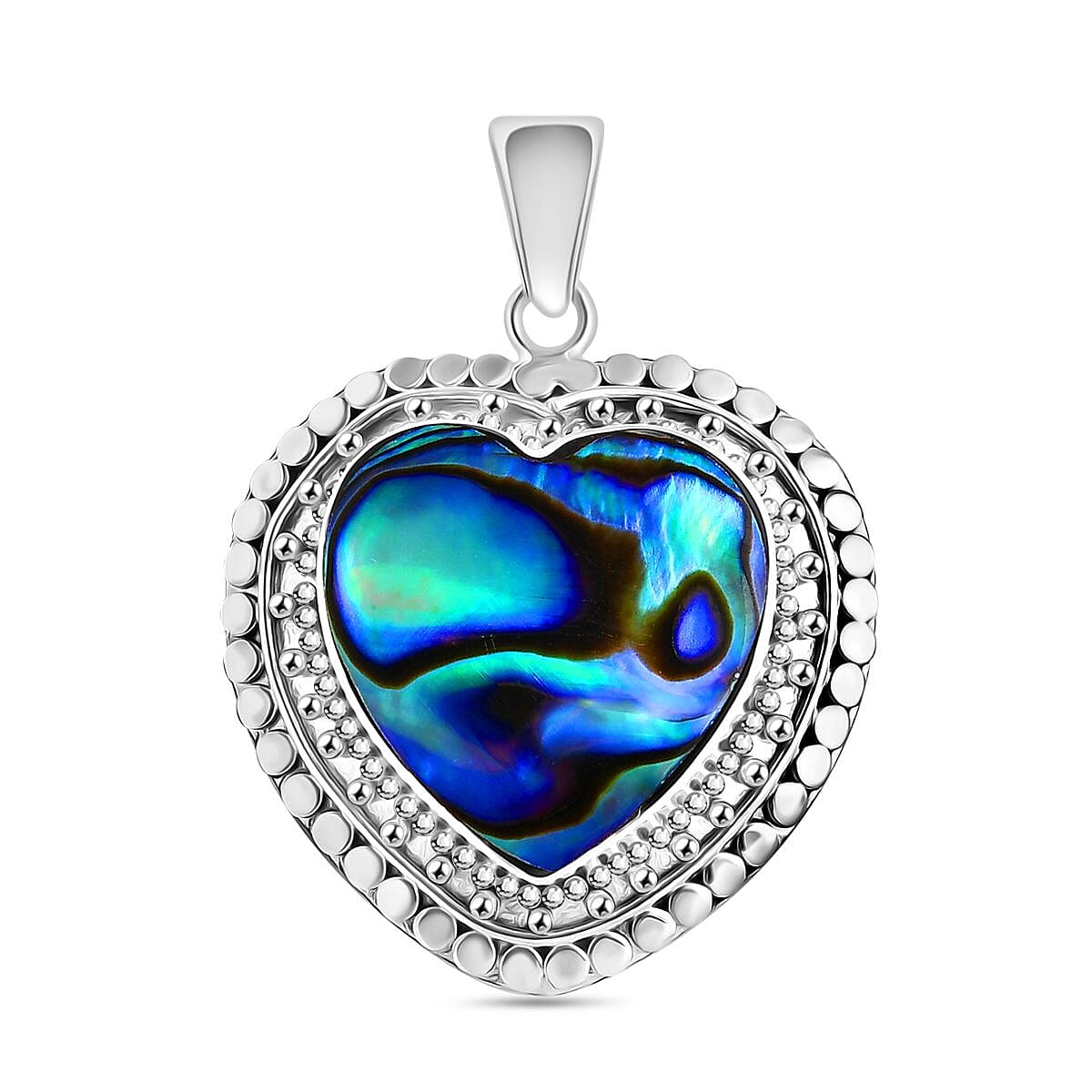 Royal Bali Collection Abalone Shell Heart Pendant in Sterling Silver 5.40 Ct. 2480535 0