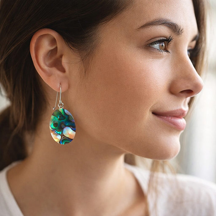 Royal Bali Collection - Abalone Shell Sterling Silver Earring with Hook 7.81 Ct. 8514016 2