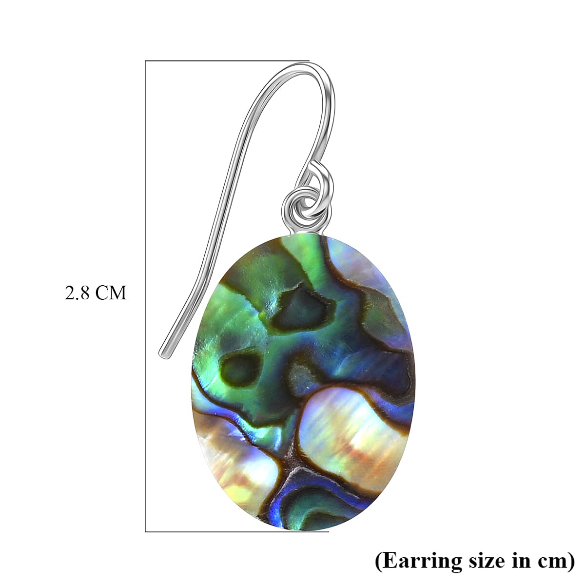 Royal Bali Collection - Abalone Shell Sterling Silver Earring with Hook 7.81 Ct. V32363688 5